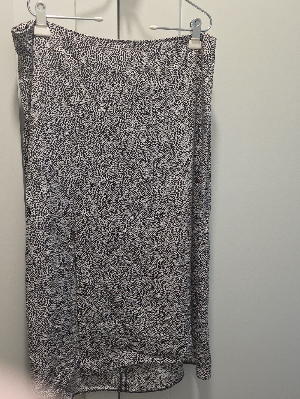 Primark Black and White Printed Midi Skirt